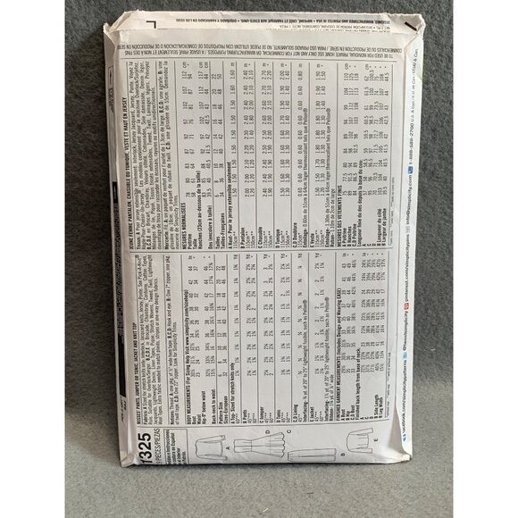 Simplicity Misses Dress Coat Shirt Jumper Pant Sewing Pattern sz 6-14 1325 - unc - Picture 3 of 4